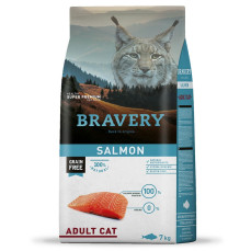 Bravery ADULT Hypo-Allergenic Somonlu Monoprotein Tahılsız Yetişkin Kedi Maması 7KG