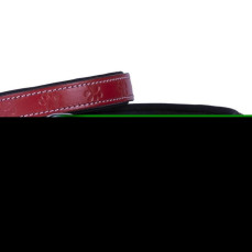 Doggie Konforlu Gerçek Deriden El Yapımı Pati Desenli Köpek Boyun Tasması Kırmızı 2x35-40cm