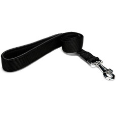 Doggie Dokuma Softlu Köpek Gezdirme Kayışı Siyah 3x100 cm