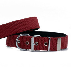 Doggie Özel Dokuma Geniş Köpek Boyun Tasması Kırmızı 5x60-70 cm