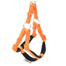 Doggie Konforlu Dokumadan El Yapımı Ronin Model Köpek Göğüs Tasması Turuncu 1,5x35-40cm