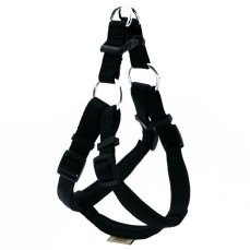 Doggie Konforlu Dokumadan El Yapımı Ronin Model Köpek Göğüs Tasması Siyah 1,5x40-45cm