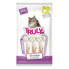 Truly Delight Karidesli ve Morina Balıklı Sıvı Kedi Ödül Maması 14gr (5'li)