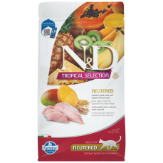 N&D Tropical Selection - Tavuklu ve Tropikal Meyveli Kısırlaştırılmış Kedi Maması 1,5KG
