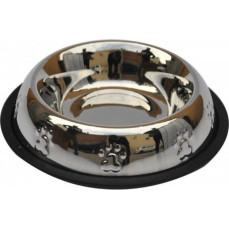 Zamba Kaymaz Tabanlı Kabartmalı Oval Mama-Su Kabı 8 Oz