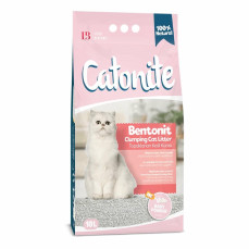 Catonite Bebek Pudralı Topaklanan Bentonit Kedi Kumu 10 Lt