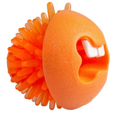 Rogz Toyz Fred Traktatiebal Ödül Hazneli Köpek Oyun Topu Oyuncağı 6,4cm (Turuncu)