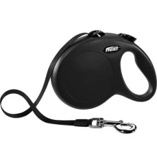 Flexi New Classic Şerit Otomatik Gezdirme Tasması Siyah [Medium] 5m