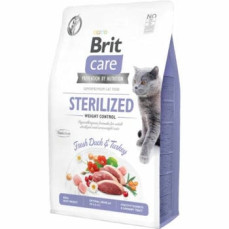 Brit Care Hypo-Allergenic Kilo Kontrolü için Ördekli Tahılsız Kısırlaştırılmış Kedi Maması 7KG