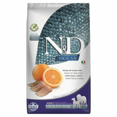 N&D Ocean - Ringa Balıklı ve Portakallı Tahılsız Orta ve Büyük Irk Yetişkin Köpek Maması 12KG