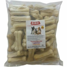 Dibo Köpek Çiğneti Pres Kemik Beyaz 20-25 gr 7 cm ( 50 Adet )