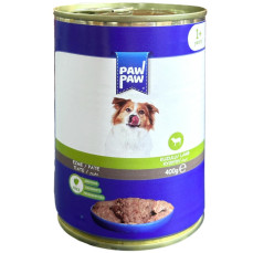 Paw Paw Pate Püre Kuzulu Yetişkin Köpek Konservesi 400gr