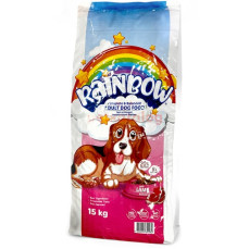 Rainbow Kuzulu ve Pirinçli Orta ve Büyük Irk Yetişkin Köpek Maması 15KG