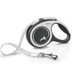 Flexi New Comfort Şerit Otomatik Gezdirme Tasması Siyah [XSmall] 3m