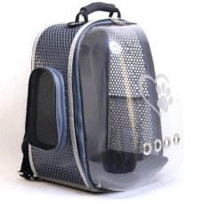 Migno Zenith Astronot Model Kedi Köpek Taşıma Çantası Gri (42x34x34 cm)