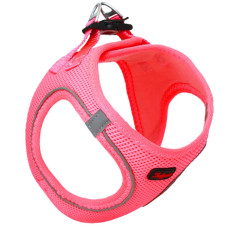 Luckypaw Air Mesh Harness Köpek Göğüs Tasması Neon Pembe (12-16kg) [XLarge]