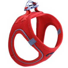 Luckypaw Air Mesh Harness Köpek Göğüs Tasması Kırmızı (6-9kg) [Medium]