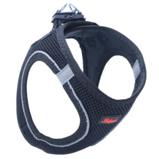 Luckypaw Air Mesh Harness Kedi-Köpek Göğüs Tasması Siyah (4-7kg) [Small]