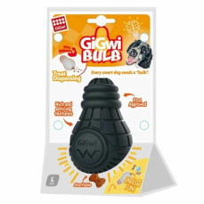 Gigwi Ödül Koyulabilen Ampul Şekilli Kauçuk Diş Kaşıyıcılı Köpek Oyuncağı Large (13 cm)