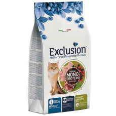 Exclusion Monoprotein Tavuklu ve Narlı Düşük Tahıllı Kısırlaştırılmış Kedi Maması 1,5 kg
