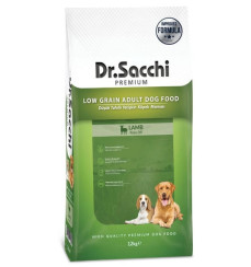 Dr.Sacchi Düşük Tahıllı Kuzu Etli Yetişkin Köpek Maması 12KG