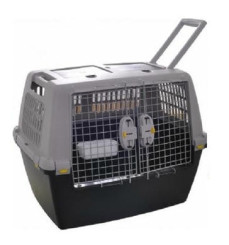 Stefanplast Gulliver Araba Arkasi Köpek Tasima Kafesi Siyah/Gri Köpek Tasima 80x58,5x62 Cm