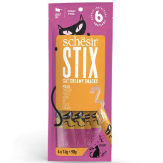Schesir Cat Stix Tavuklu Krema Sıvı Kedi Ödülü 6x15gr