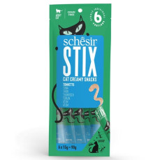 Schesir Cat Stix Ton Balıklı Krema Sıvı Kedi Ödülü 6x15gr