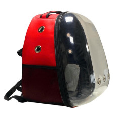 Teng Jumbo Astronot Kedi ve Köpek Çantası Kırmızı (47 x 37 x 33 cm)