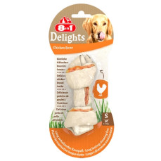 8IN1 Delights Tavuklu Burgu Köpek Çiğneme Kemiği Small 10cm (35gr)