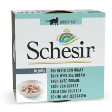 Schesir Jelly - Ton Balıklı ve Çipuralı Yetişkin Kedi Konservesi 85gr