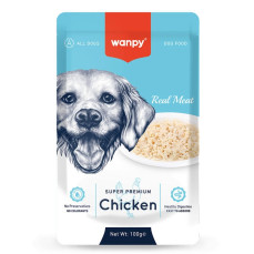 Wanpy Pouch Tavuklu Yaş Köpek Maması 100gr