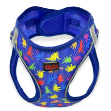 Luckypaw Air Mesh Harness Desenli Kedi-Köpek Göğüs Tasması Dino (3-5kg) [XSmall]