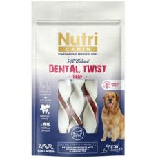 Nutri Canin Sığır Eti Sargılı Dental Twist Köpek Çiğneme Kemiği 80gr