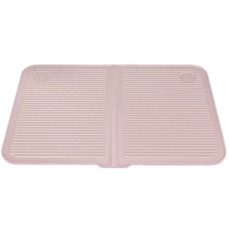 Teng Yıkanabilir Silikon Tuvalet Önü ve Mama Kabı Matı (Katlanabilir) Pembe 60x40cm