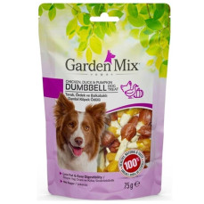 Gardenmix Chicken, Duck & Pumpkin Dumbbell Dog Treat Tavuk, Ördek ve Balkabaklı Dambıl Köpek Ödülü 75 Gr