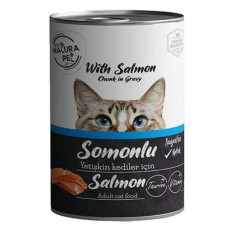 Eco Natura Pet Somonlu Yetişkin Kedi Konservesi Gravy 400 Gr