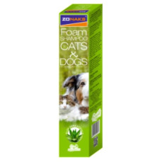 Zonaks Foam Shampoo Kedi ve Köpekler İçin Aloe Vera Kokulu Köpük Şampuan 250ml