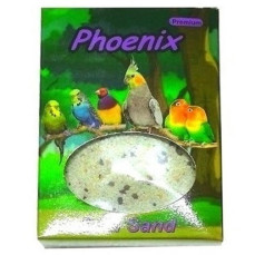 Phoenix Midye Kabuğu Kırığı ve Kömür Katkılı Kuş ve Papağan Kumu 350gr