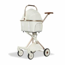 Eurodog Katlanabilir Köpek Arabasi Beyaz 80,5 Cm X 48,5 Cm X 112 Cm