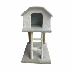 SB Pet Üç Katlı Merdivenli Kedi Evi Krem