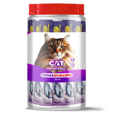 EuroGold Cat Sıvı Kedi Ödülü Ton - Deniz Tarağı 30x15Gr