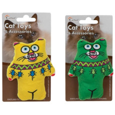 Eastland Kedi Otlu Öten Peluş Kedi Oyuncağı 11,5cm