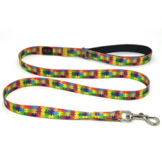 Luckypaw Desenli Kedi-Köpek Gezdirme Kayışı 2-140 cm (Puzzle)