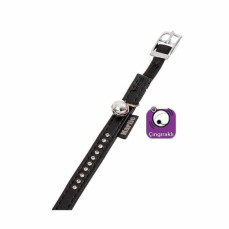 Karlie Deri Taşlı Kedi Boyun Tasması Xsmall 30cm/11Mm Siyah