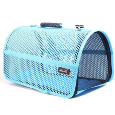 Migno Voyager Fileli Kedi Köpek Taşıma Çantası Turkuaz (46x30x27 cm)