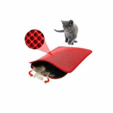 Pet Style Elekli Kedi Tuvaleti Paspası - Kırmızı