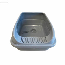 Petpretty Yarı Kapalı Kedi Tuvaleti Orta Boy (Kürekli) 40x56x25 cm