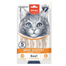 Wanpy Bone Support Sığır Etli ve Tavuklu Krema Kedi Ödülü 5x14gr
