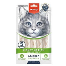 Wanpy Kidney Health Tavuklu ve Sebzeli Krema Kedi Ödülü 5x14gr